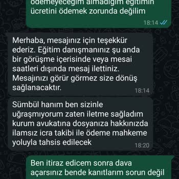 Danışmanlık Şirketinin Yanıltıcı İşlemleri Üzerine Genel Şikayet