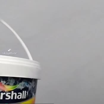 Marshall Boya Hayal Kırıklığı Mermer Tozu Mavi Renk Çıktı