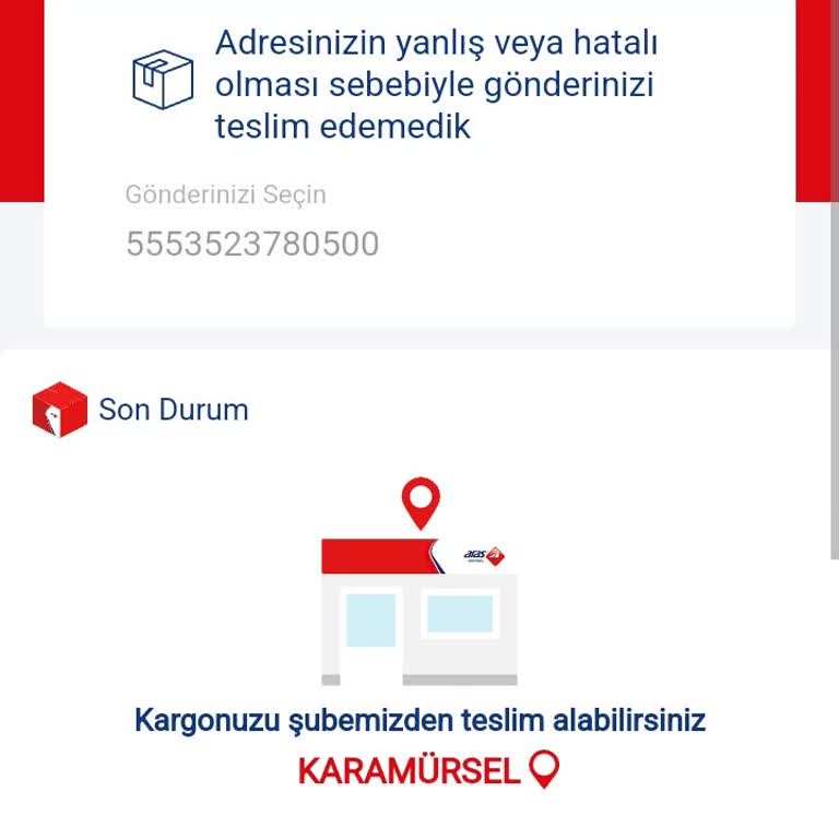Aras Kargo Karamürsel Şubesi Teslimat Sorunu Ve İlgisizlik