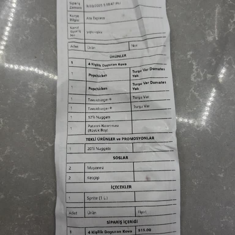 Eksik Ürün Ve Geç Teslimat Sorunu