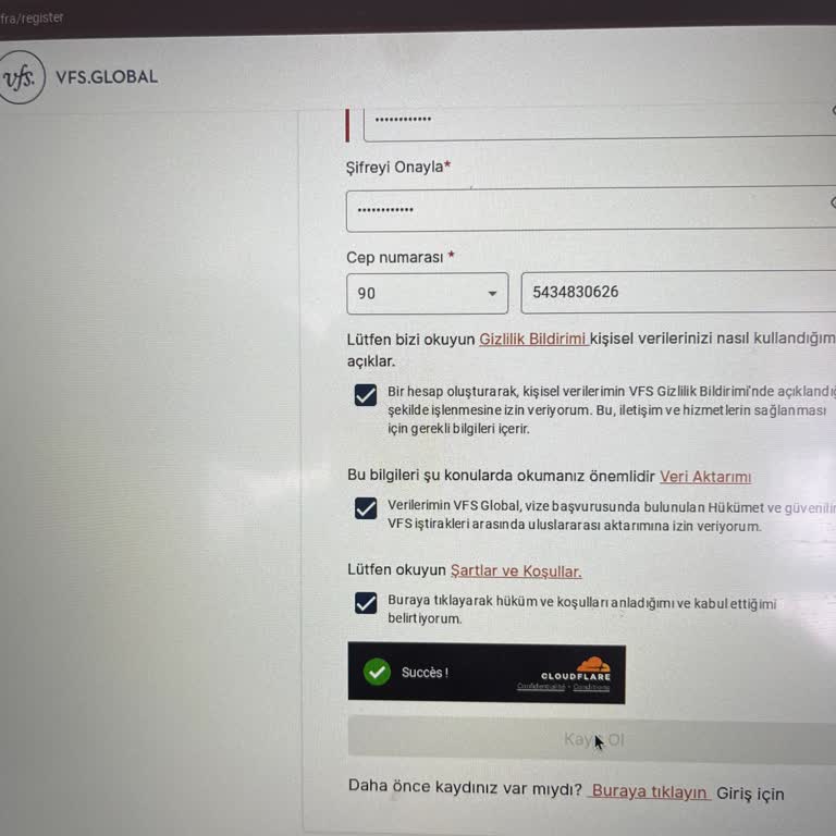VFS Global Randevu Alma Sorunu
