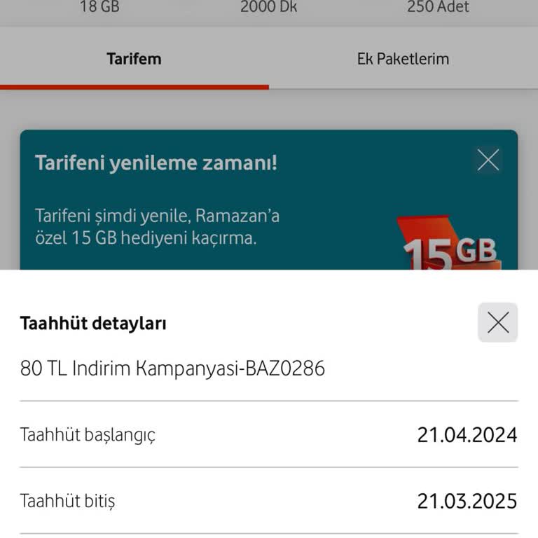 Vodafone Taahhüt Süresi Ve Yüksek Fiyat Sorunu