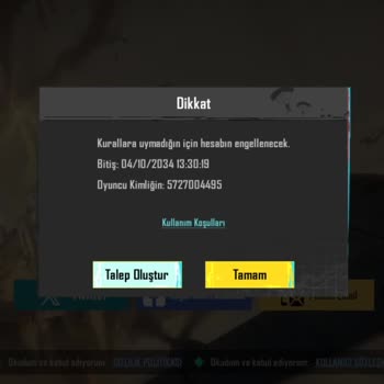 Engellenmiş PUBG Hesabı Mağduriyeti