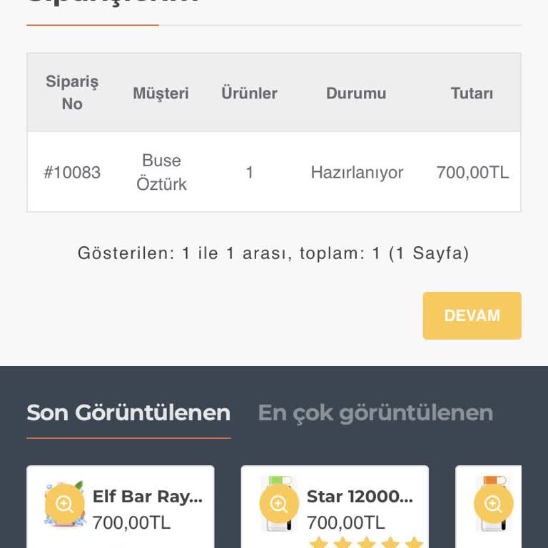 Sipariş Sonrası Teslimat Sorunu