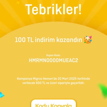 Migros Hemen Uygulamasında Kupon Kullanım Sorunu Ve İlgisiz Müşteri Hizmetleri