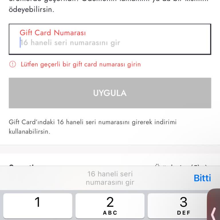 Boyner Uygulamasında Totem Kartla Alışveriş Sorunu