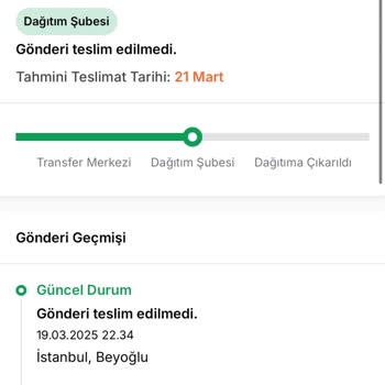 Aras Kargo Bartın Şubesi Teslimat Sorunu