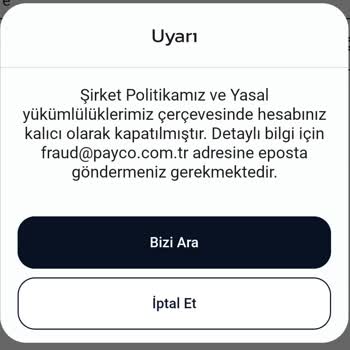 Payco Hesabım Kapandı, Paramı Çekemiyorum!