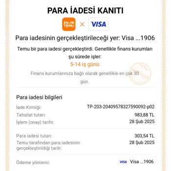 İade Bekleyişi: İş Bankası Ve Temu Arasında Sıkıştım