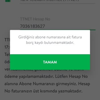 TTNET Aboneliği Sonrası Borç Sorunu