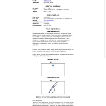 SEG TV Panel Sorunu Ve Yetersiz Müşteri Hizmeti