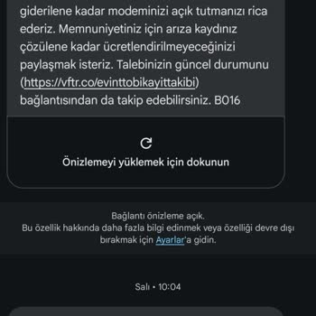 Vodafone İnternet Hizmeti Sorunu