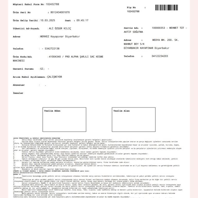 Fakir Saç Tıraş Makinesi Değişiminde Adil Olmayan Teklif