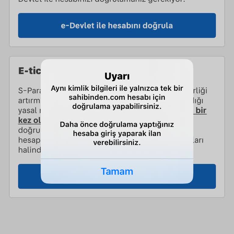 E-Devlet Doğrulama Sorunu Ve Müşteri Hizmetleri Yetersizliği