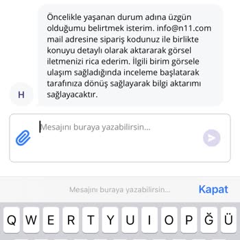 N11 Siparişimde Hasarlı Ürün Ve İade Sorunu