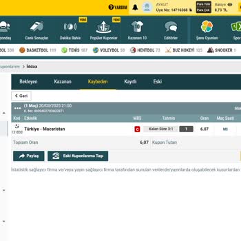 Kazanılan Bahis İçin Yanlış Sonuç Ve Mağduriyet