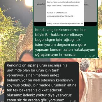 İade Hakkı Konusunda Yanıltıcı Bilgilendirme