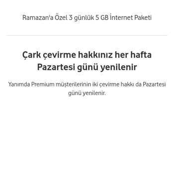 Vodafone Hediye Çarkı Sorunu: İnternet Gelmiyor!