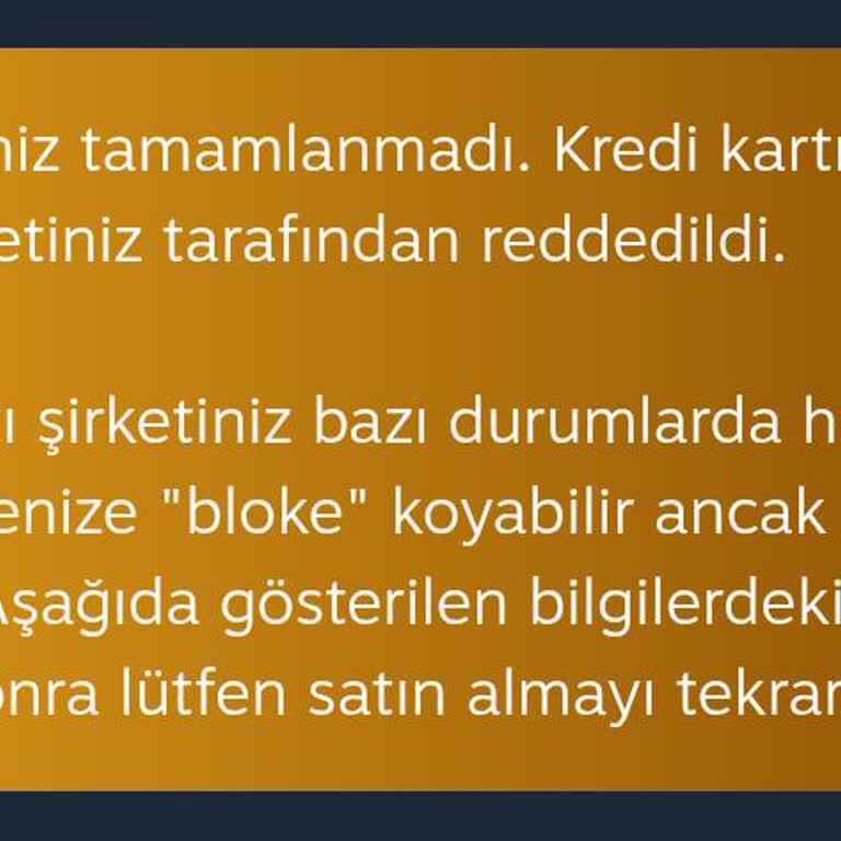 Kartımda Para Var, Ama İşlem Yapamıyorum!
