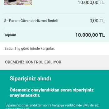 Sahibinden.com Üzerinden Gelen Beklenmedik Ödeme Talebi