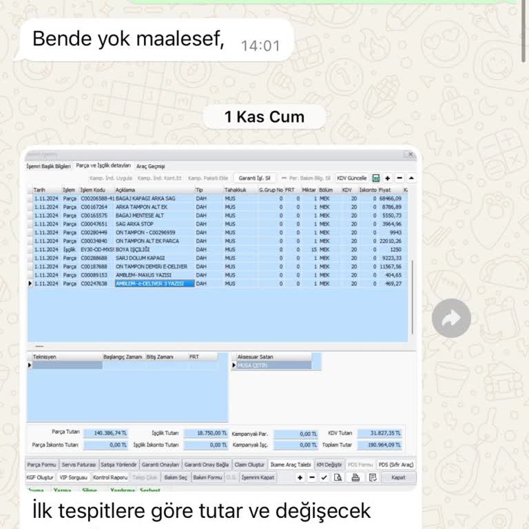 Yüksek Fiyatlı Araç Parçaları Ve Uzun Teslim Süreleri