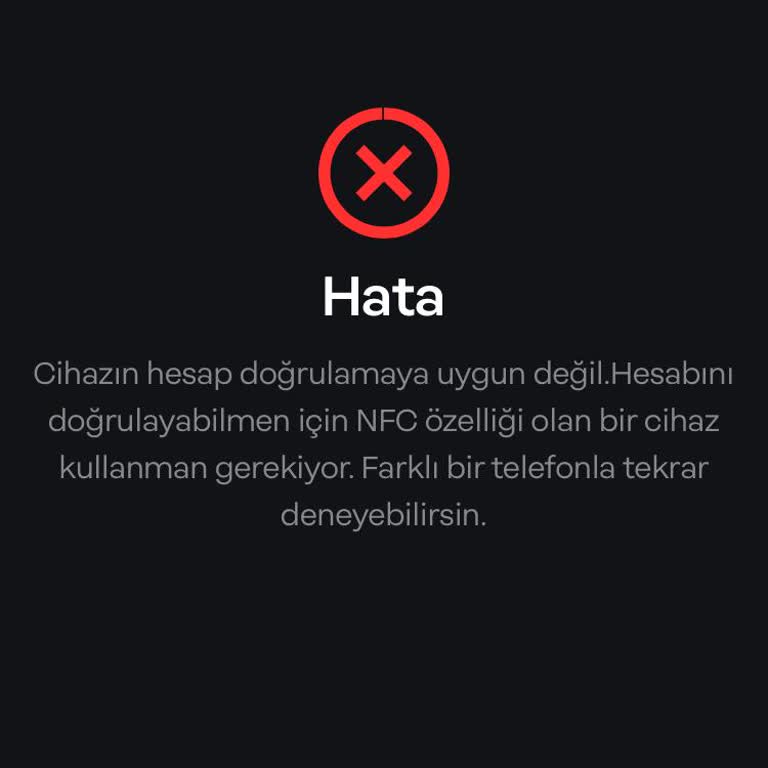 Papara Kartı Doğrulama Sorunu: NFC Özelliği Olmayan Telefonlarla Karşılaşılan Zorluk