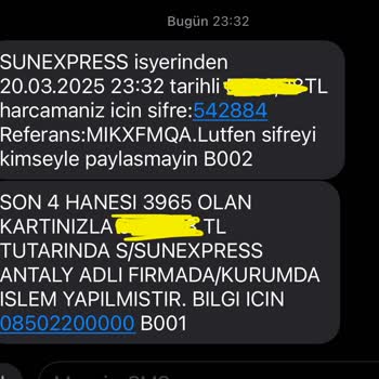Sunexpress Biletleme Sorunu Ve Müşteri Hizmetleri Cevapsızlığı