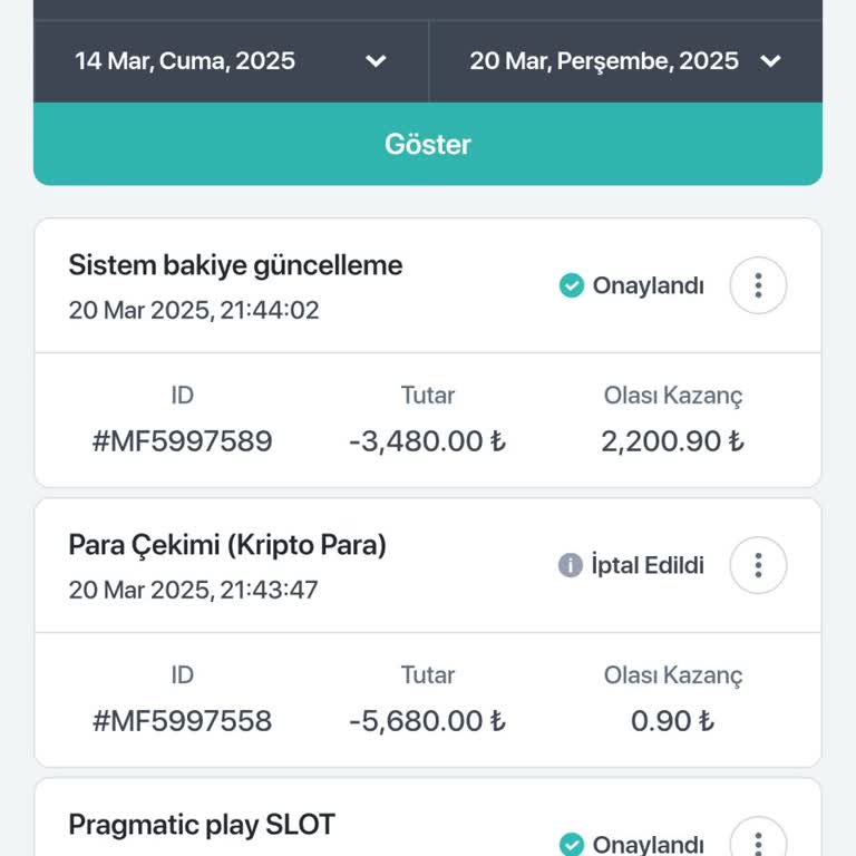 Xslot Kazançlarım Silindi, Çekim Talebim İptal Edildi