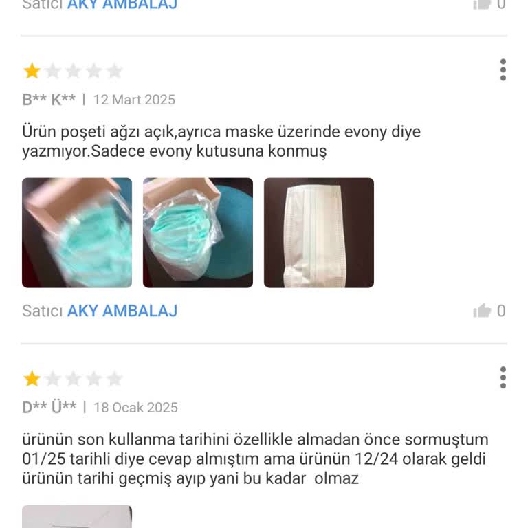 Sahte Ürün Satışı: Trendyol'da Evony Maske Sorunu