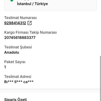 Trendyol'dan Sipariş Edilen Ürün Teslim Edilmedi