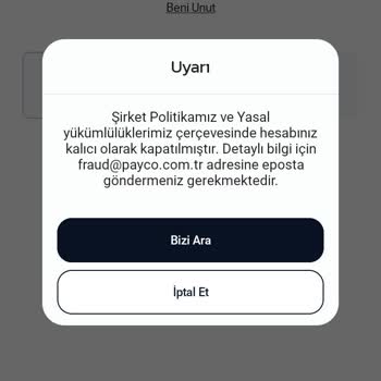 Payco Hesabım Kapandı, 5.500 Lira Mağduriyeti!