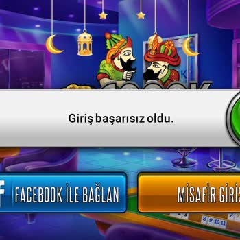Facebook Çanak Okey Giriş Sorunu