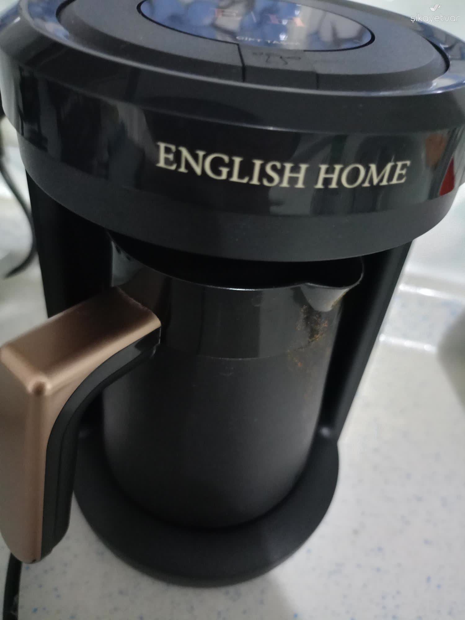 English Home Kahve Makinesi İle Yaşanan Isıtma Sorunu - Şikayetvar