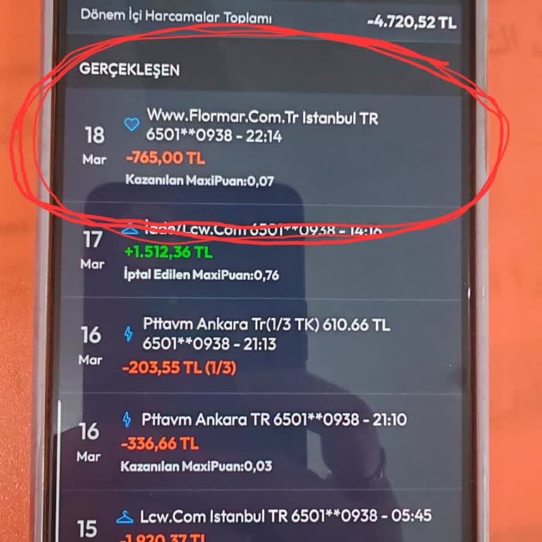 Çekilen Ücretin Karşılığı Olarak Siparişim Görünmüyor