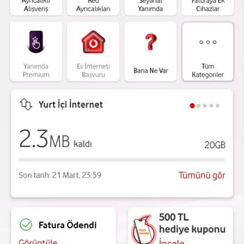 Vodafone'un Sürekli Yanlış Fatura Uygulaması