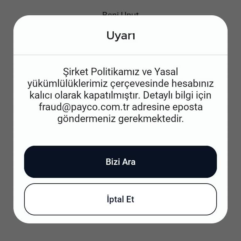 Payco Hesabım Kapandı: Paramı Geri Alabilecek Miyim