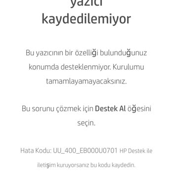 Yazıcı Ülke Uyumsuzluğu Sorunu