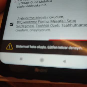 Faturaya Ek Cihaz Alımında Sürekli Sistem Hatası