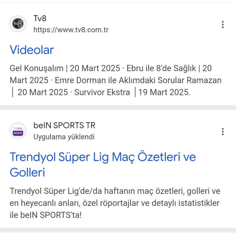 TV8'in Maç Özetlerindeki Eksikliği