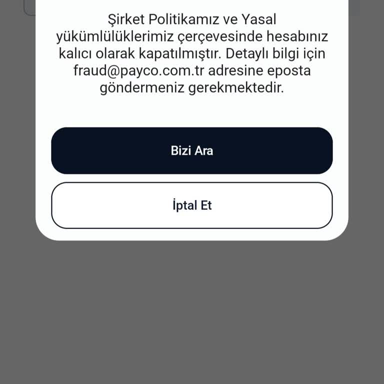 Hesap Kapatma Ve İletişimsizlik Sorunu