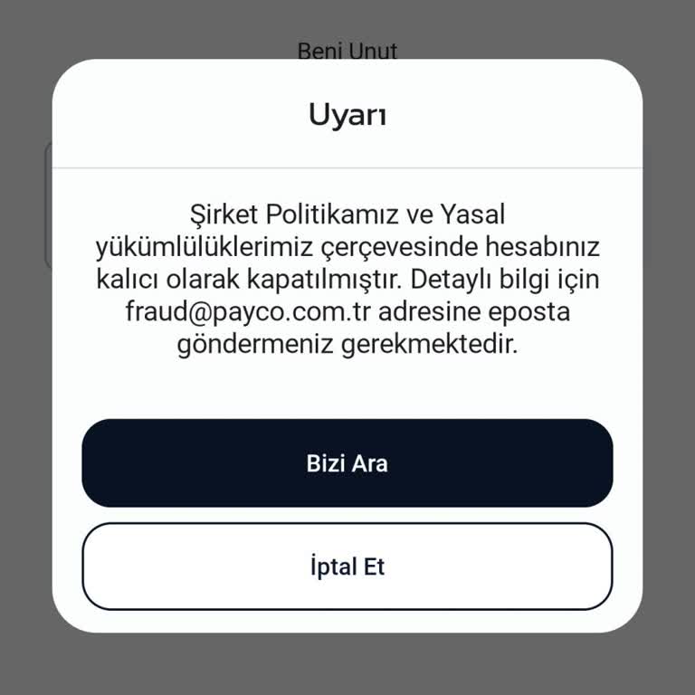 Hesap Aniden Kapatıldı Ve 13 Bin TL İçeride Kaldı