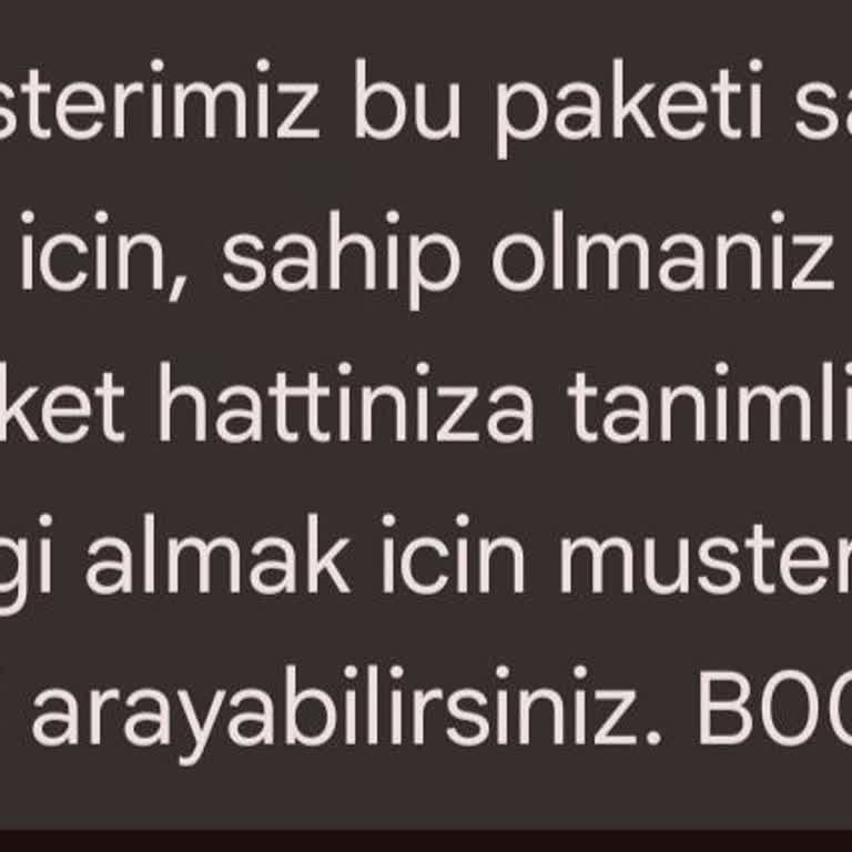 Ekstra 20 GB Paketine Erişememe Sorunu