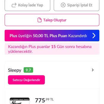 İptal Edilemeyen Sipariş Ve Geciken Ücret İadesi