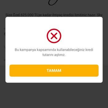 VakıfBank Sky Limit'te Aniden Kısıtlanan Kredi Sorunu