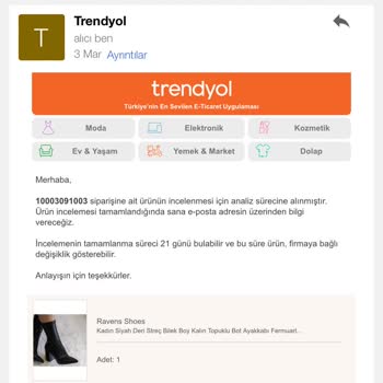 Trendyol İademde Gecikme Ve Mağduriyet