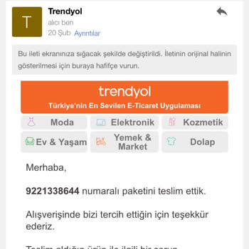 Trendyol İademde Gecikme Ve Mağduriyet
