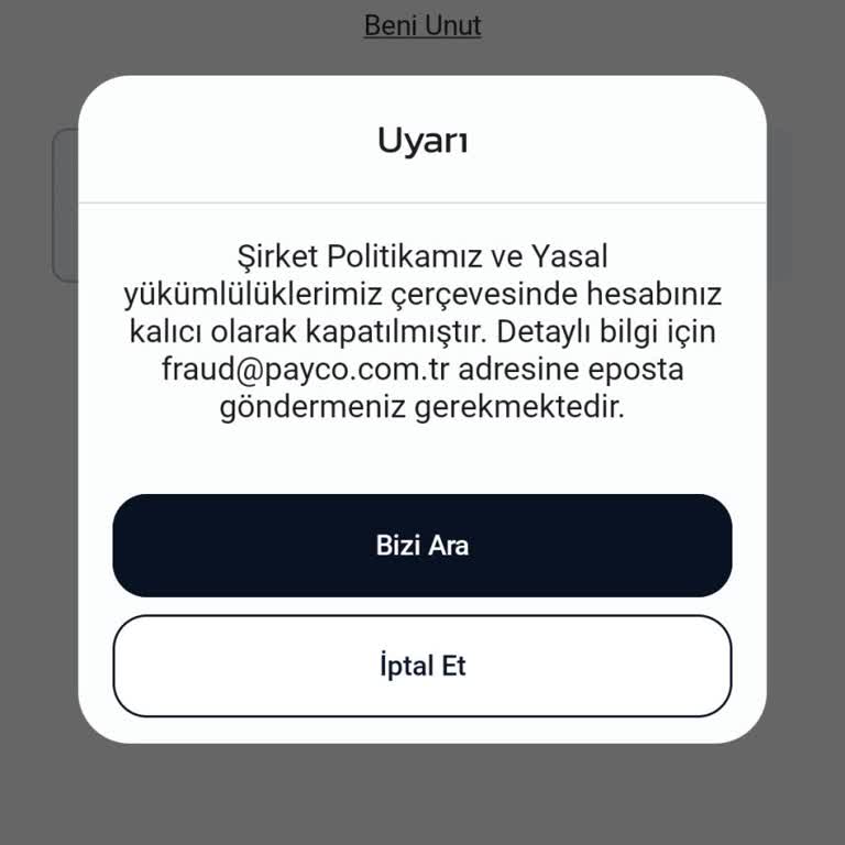 Hesabım Aniden Kapandı, Paramı Geri İstiyorum