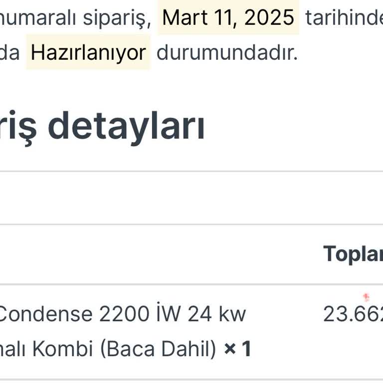 Evinidiz Sipariş Verdim, Kargo Nerede?