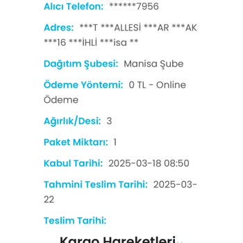 Kargo Teslimatında Belirsizlik Ve İletişim Sorunu