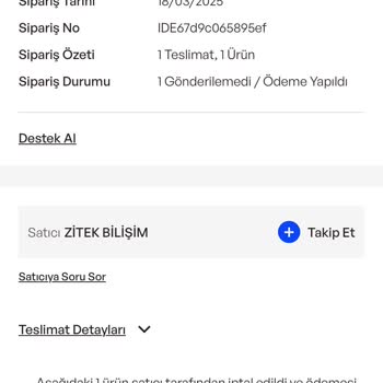 İptal Edilen Sipariş Ve Yanıltıcı Bilgilendirme